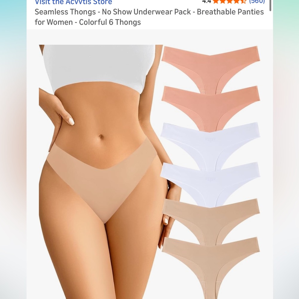 Seamless Thong Underwear Pack